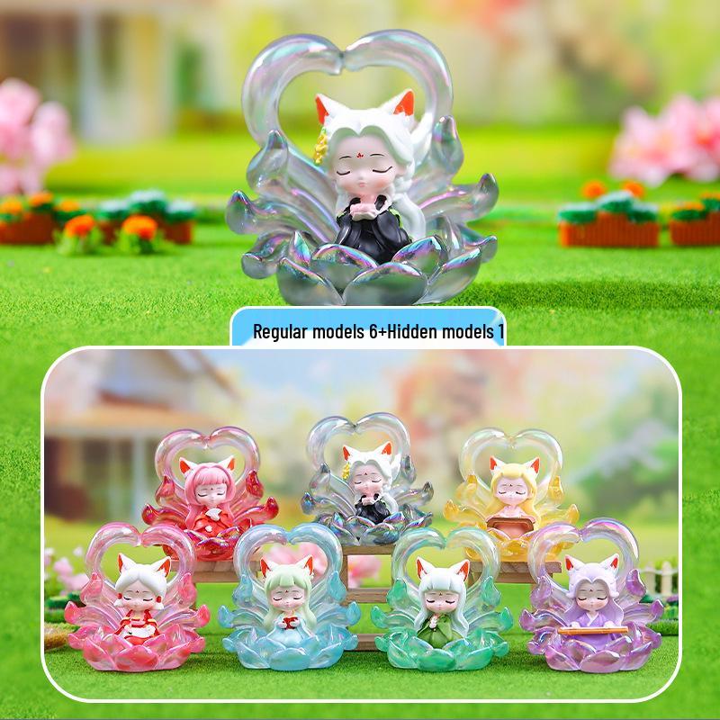 Kunlun Neunschwänziger Fuchs Überraschungsbox - Geburtstagsgeschenk Ornament für Jungen & Mädchen