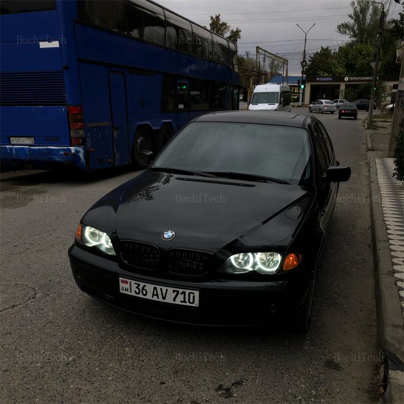 White  Rings SMD Light LED Angel Eyes Kit For BMW 3 5 7 Series E36 E46 E39 E38 730iL 735i 320i 540i Car-styling 131mm 146mm