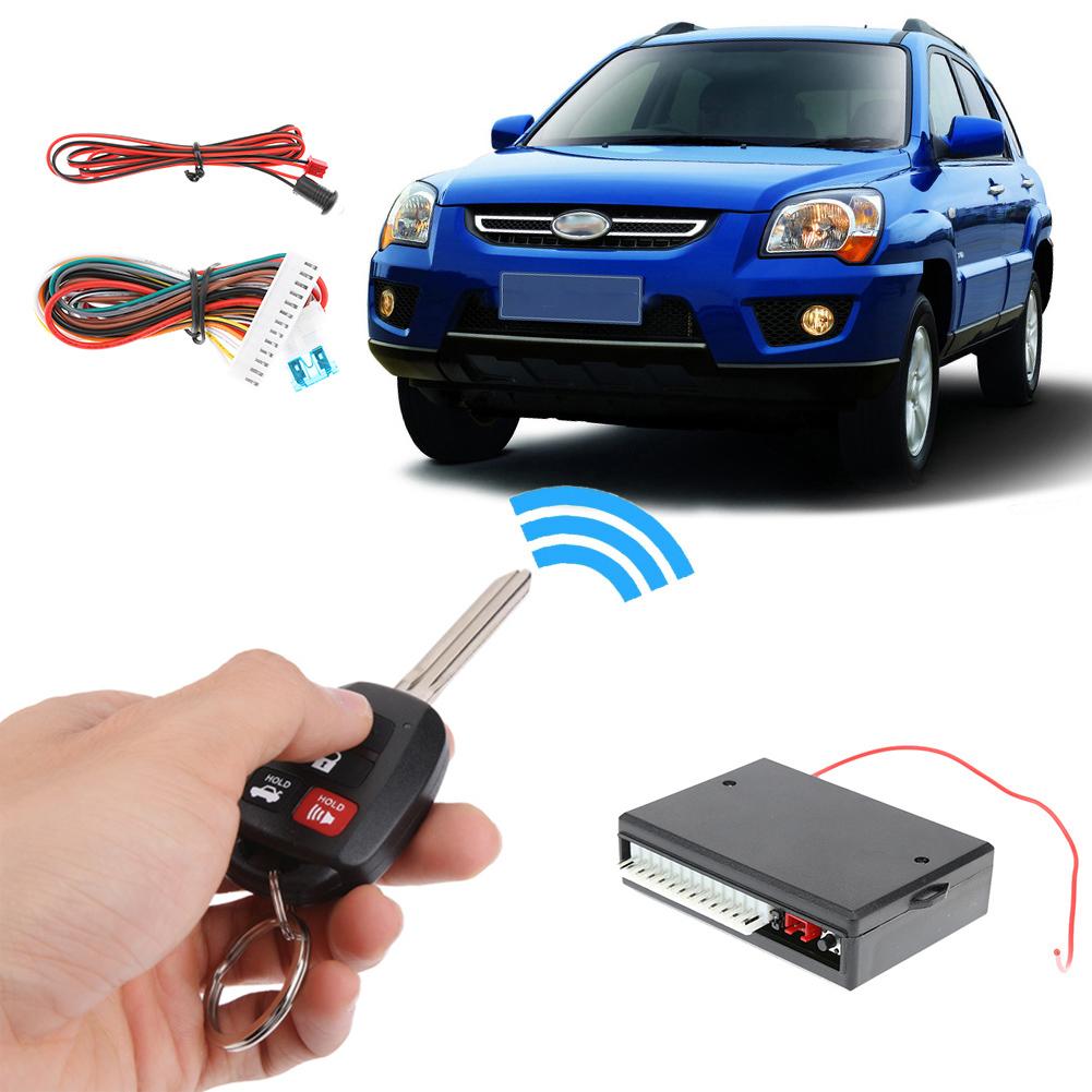 12V Universal Auto Car Vehicle Keyless Entry System with 2 Remote Central Kit Alarm Central Door Lock Locking Kit VH13P 433.92MH