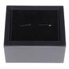 Black Plastic Swivel Cuff Links Box Cufflinks Holder Storage Case Display