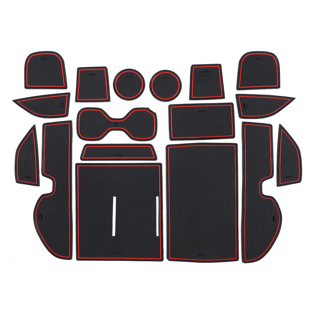 Anti-Slip Gate Slot Mat for Honda CR-V CRV 2023 + Non-Slip Door Groove Pad Cup Holder Interior Accessories