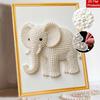 DIY Pearl Diamond Art Painting Kits for Adult and Beginners,Gorgeous Elephant Sparkling Painting Craft Home Wall Decor Handmade Gift
