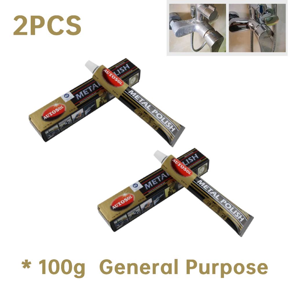 2-4PCS 50/100g Rust Remover Household Metal Polish Cleaner Metal Polish Solve Paste for Aluminum Stainless Steel Chrome and More