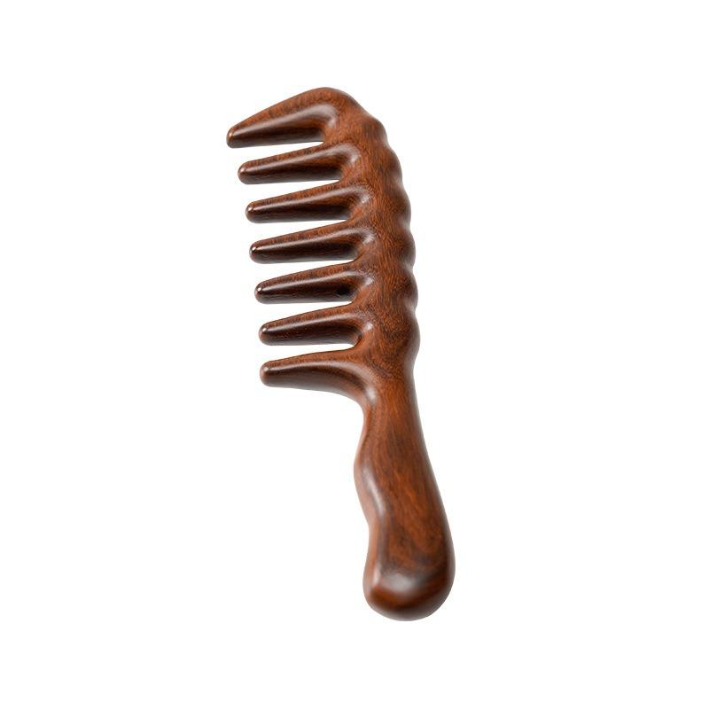 1PCS Natural Sandalwood Hair Comb Anti-Static Wooden Massage Comb Wooden Head Foot Massager Scalp Wood Therapy Massage Tool Gift