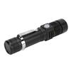 LED Handheld Flashlight USB Charging Portable 3 Gear Adjustment Zoomable Small Flashlight for Camping