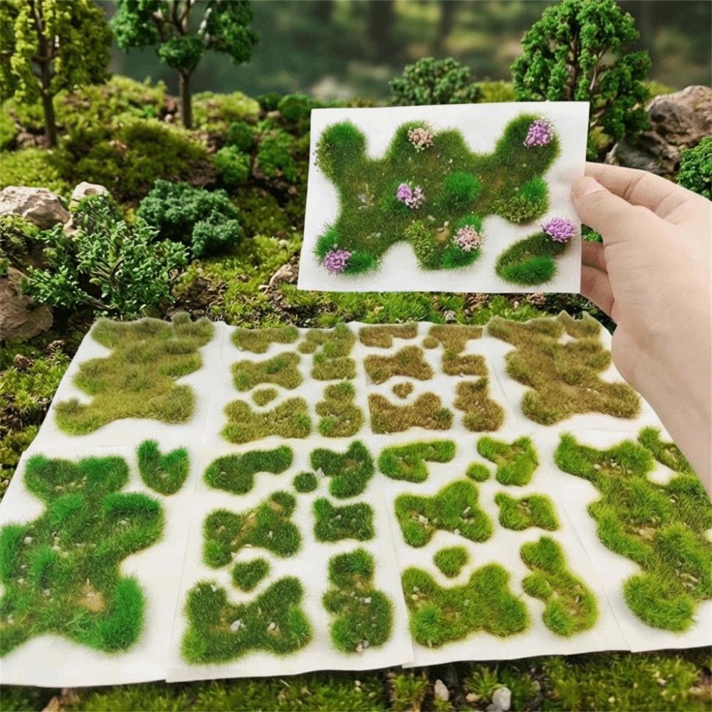 5mm Irregular Grass Miniature Landscape Lawn Model Building Sand Table Turf  Building Models