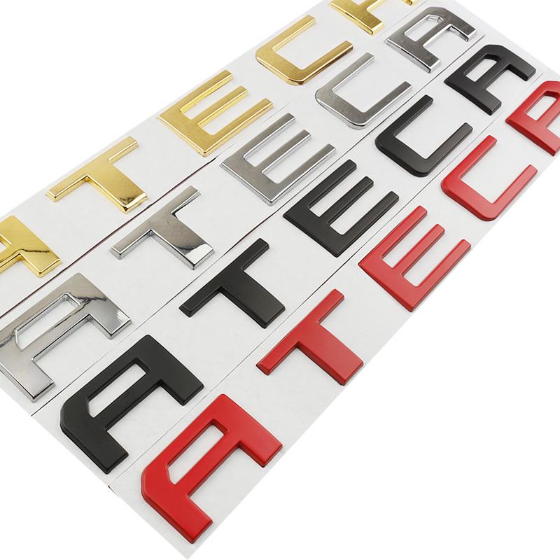 3D Car Metal Trunk Words Logo Emblem Badge Decals Sticker FR 2015 2017 2018 2019 2020 2021 2022 2023 Accessories