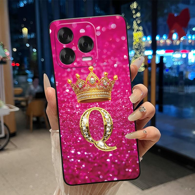 Case For ZTE Blade V70 Vita/Nubia V70 Design Soft Silicone Black Case Shockproof Beautiful Trendy Crown Letter Pattern Shell