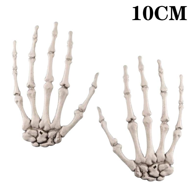 Realistic Plastic Skeleton Hands Life Severed Design Halloween Props for Haunted House Scene Party Horror Decoration Accessories