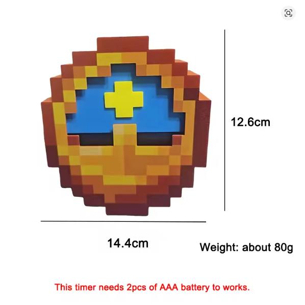 The 3d Pixel Clock Can Swing And Be Used For Desktop Decoration Creative Display Functions For Home Decoration