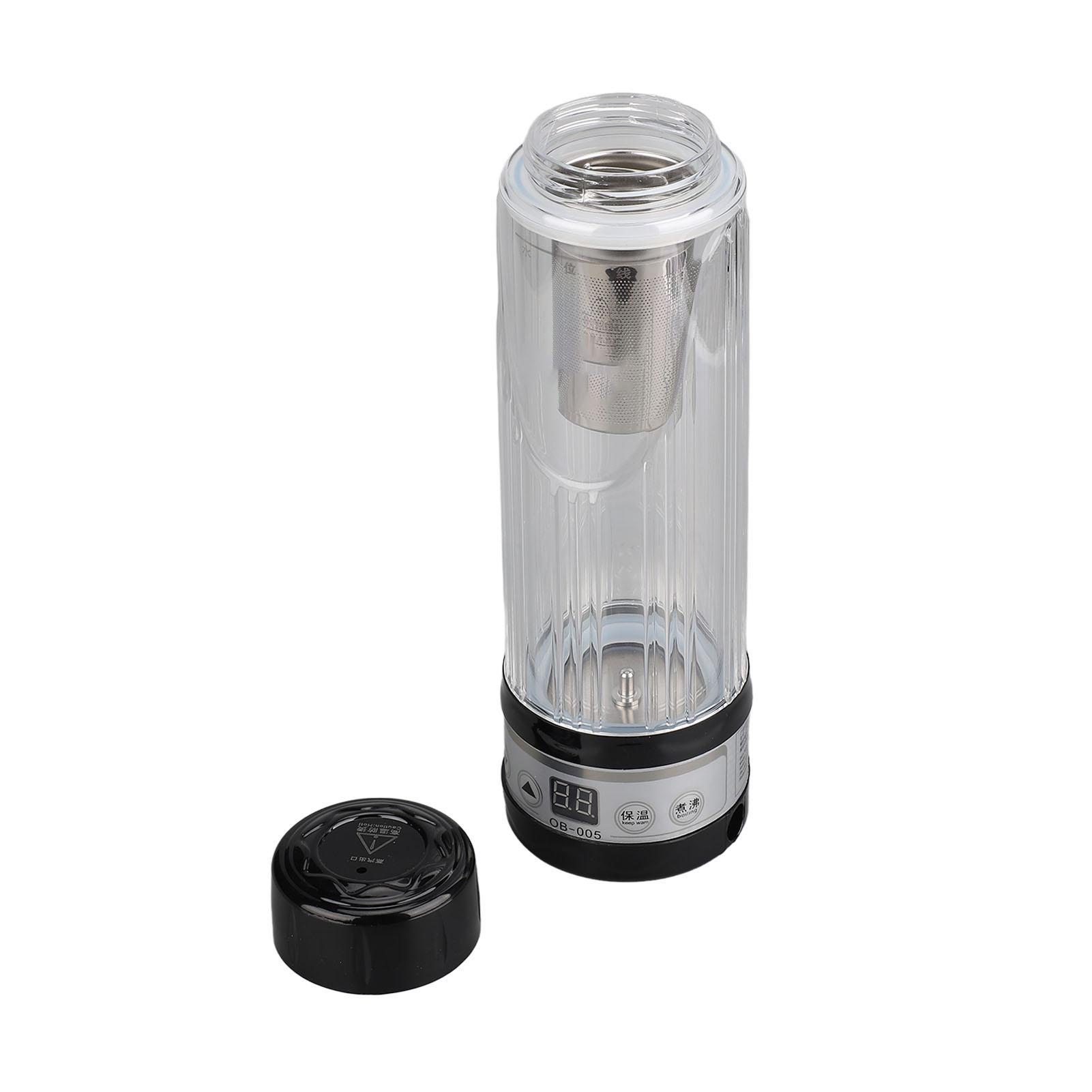 Car Heating Cup High Borosilicate Glass 12V 24V 420ml Large Capacity Multifunction Car Electric Mug