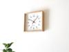 KATOMOKU Muku Square Clock 2 km-65HM H. Maple Wall Clock with Continuous Second Hand (quartz Clock)