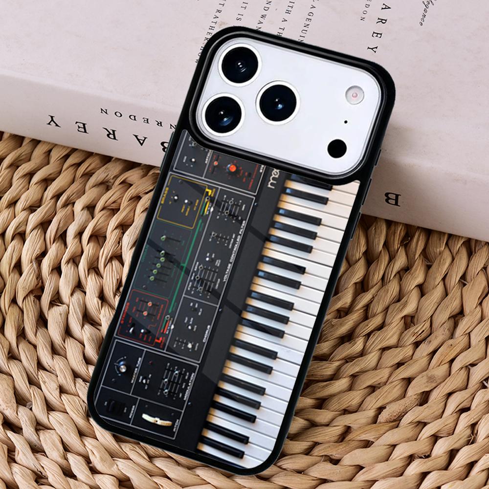Vintage Synth Synthesizer Moog Print Print Phone Case Cover For Magsafe Wireless For iPhone 17 Pro Max 16 14 13 12 11 15 Air
