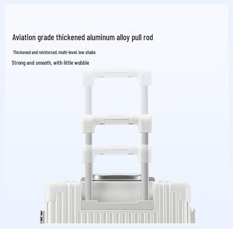Multi-Purpose Business Trolley Suitcase with Laptop Compartment and Cup Holder