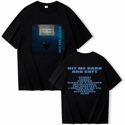 Hit Me Hard and Soft Billie T-shirt de Haute Qualité pour Hommes et Femmes Col Rond Manches Courtes Cadeau pour Fans
