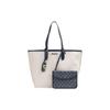 MICHAEL KORS Eliza Letter Logo Printed Detachable Pendant Cotton Tote Bag Tote Bag Shopping Bag Shoulder Handbag Regular Women's Blue