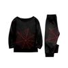 Family Matching Halloween Printed Pajama Set Long Sleeve Top and Pants for Mom and Kids