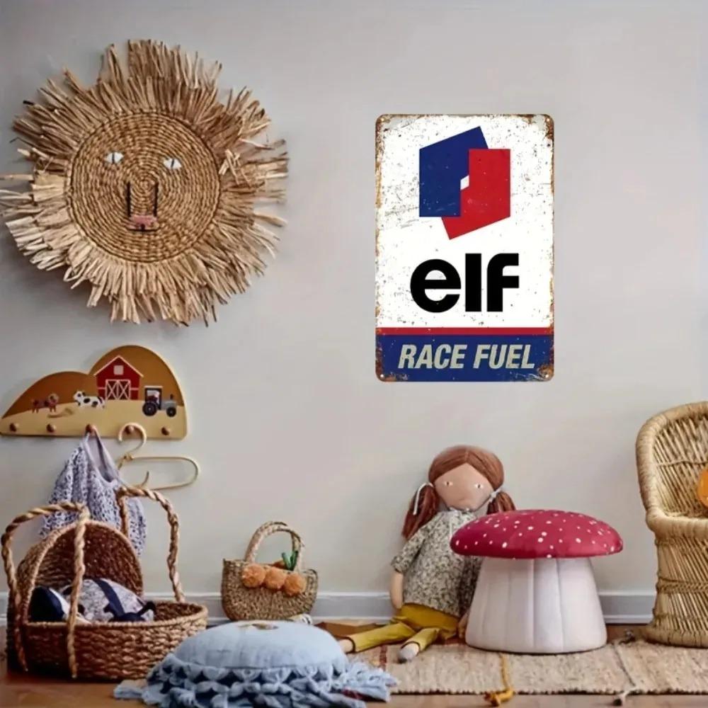 ElfRace Fuel Metal Tin Sign Vintage Retro Decor for Wall Garage Bar Gift