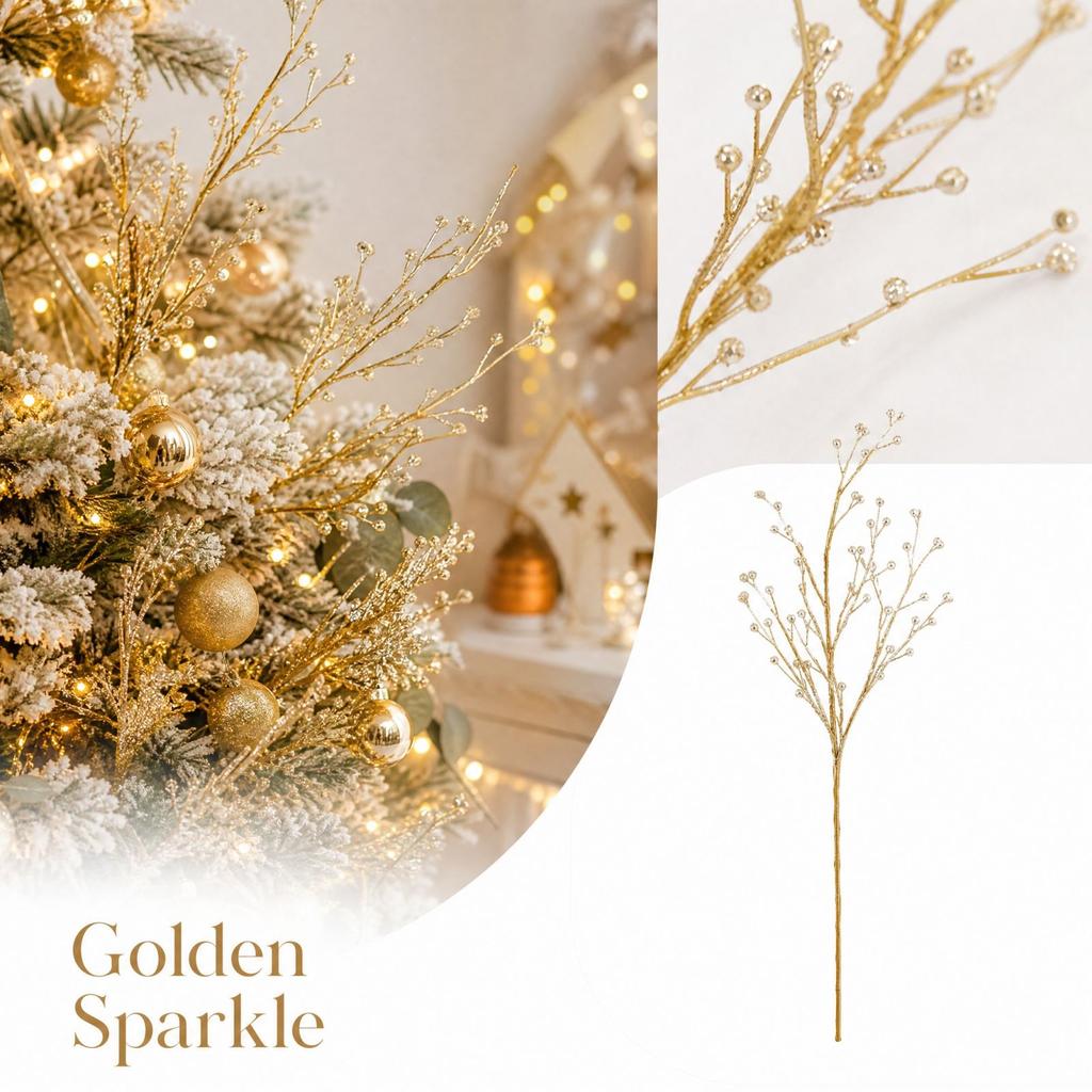 Christmas Tree Picks Creative Decorative Branches for Holiday Scene Decor