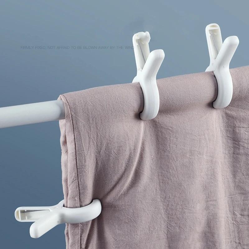 Factory Price Clothespin Windproof Quilt Clips Large Plastic Drying Sheets Clothes Socks Windproof Clips