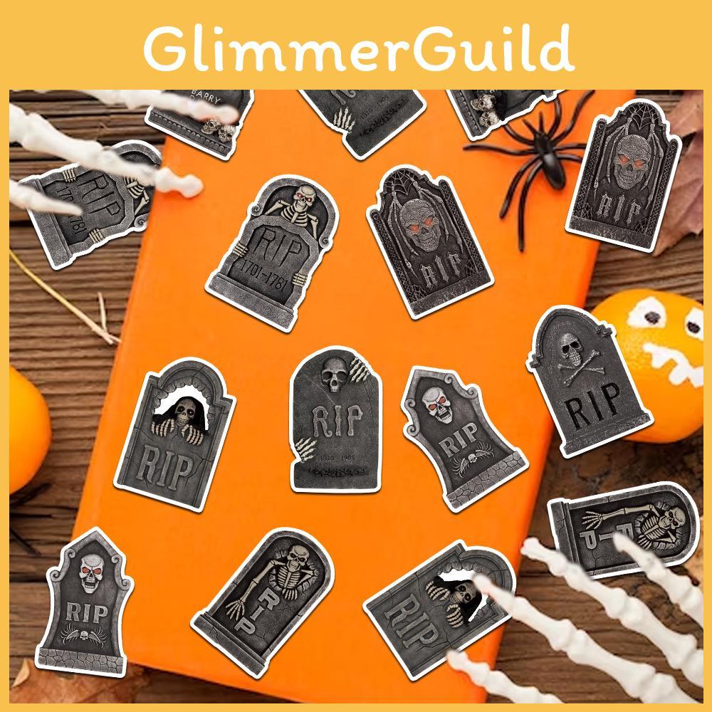 Skeleton Tombstone Theme Confetti Halloween Party Decoration Throwing Props