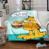 1pc Garfields Urgent Meal flannel Blanket for Super Soft Cute Comfort Blanket for Travel Bedding Couch Sofa Blanket Y72314