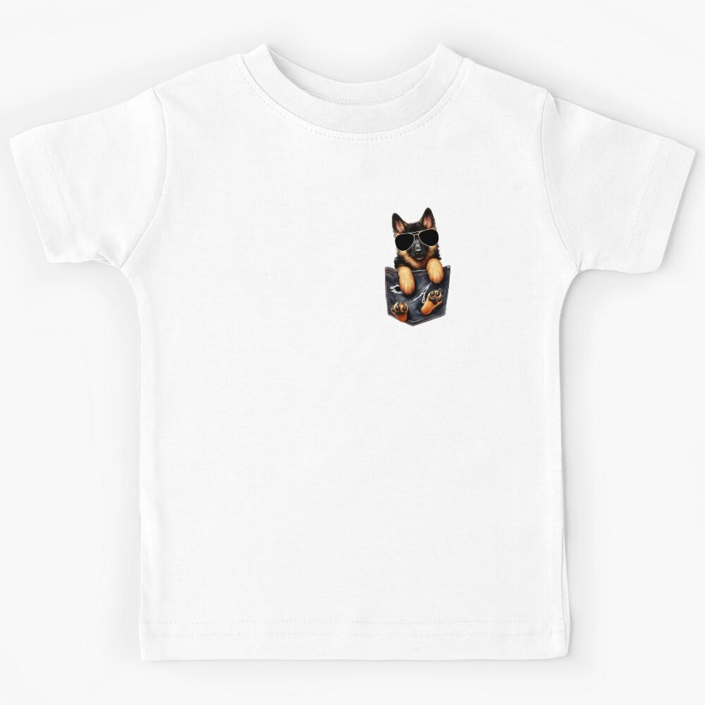 Cool German Shepherd In The Pocket Kids T-Shirt 160