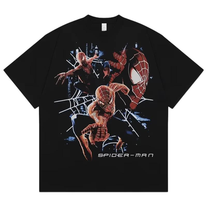 

Летняя Новинка Футболка Marvel Оверсайз Мужская Спортивная одежда Для тренировок на открытом воздухе Женские Футболки Поклонники Супергероев Мстители Футболка S разноцветный