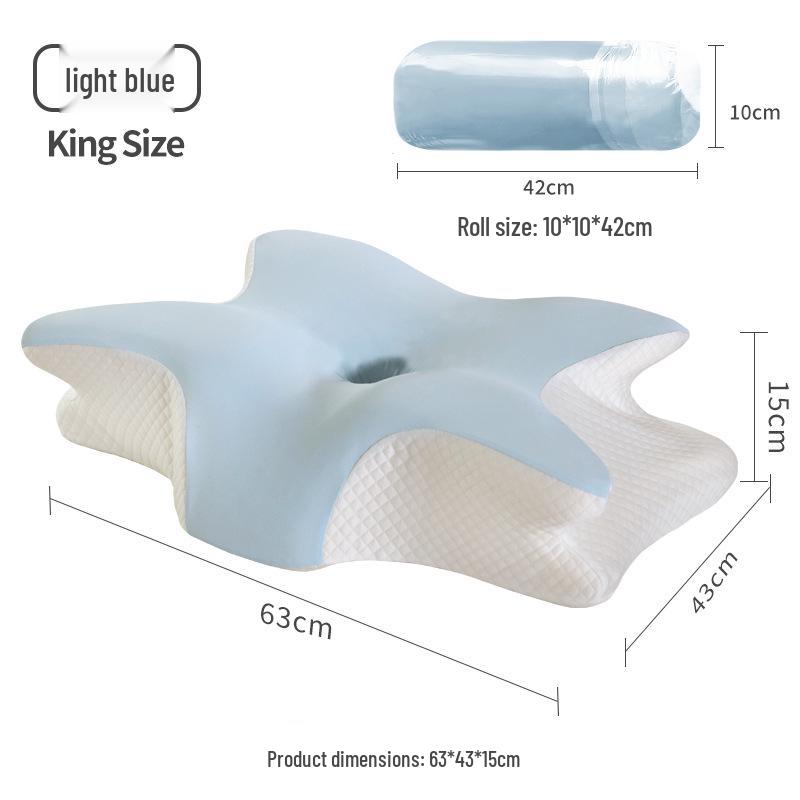 Butterfly Memory Foam Pillow for Neck Support and Deep Sleep