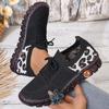 Sneakers Women Breathable Mesh Casual Mom Shoes Women Lightweight Non Slip Knitted Flats Woman Comfortable Running Sports Shoes
