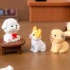 Adorable Mini Resin Dog Figurines For Desktop Or Car Decoration Blind Box