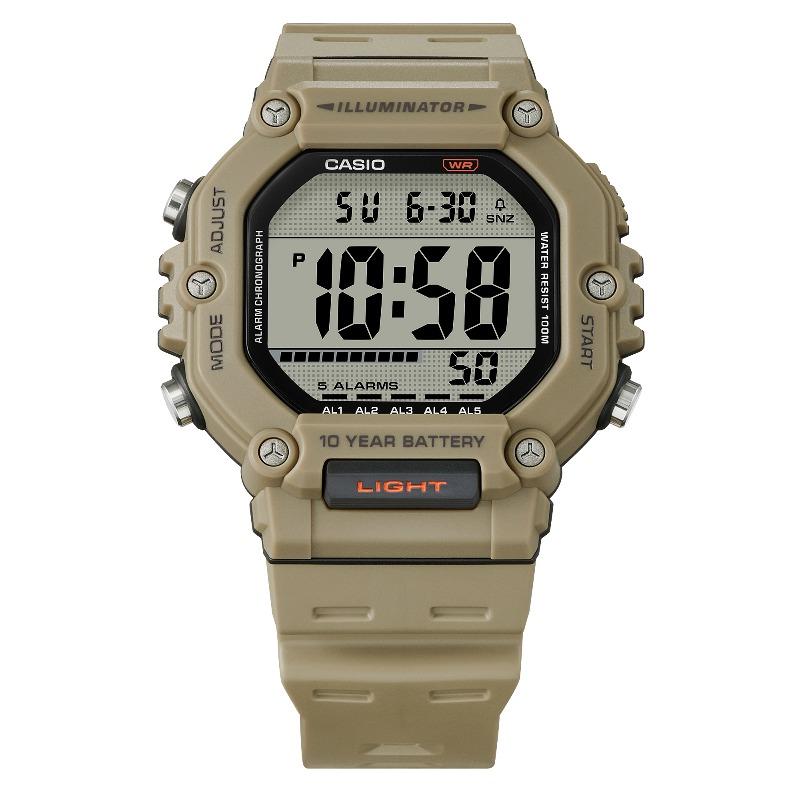 Casio Men's Resin 100M Water Resistant Alarm Quartz Watch AE-1600H-5AV