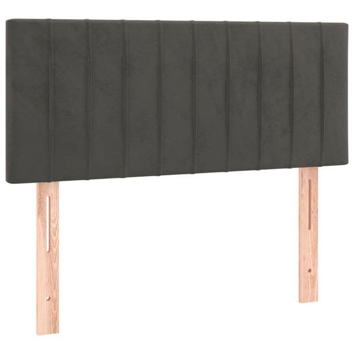 VidaXL Headboard Bedroom Furniture Bed Accessory Single Bed Headboard Interior Dark Grey 346237