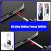 Lanrui U8 Alloy Sliding Thread Drill Bit 2Pcs Set for Stripped Screw Removal Easy Reverse Out Damaged Screws Tools