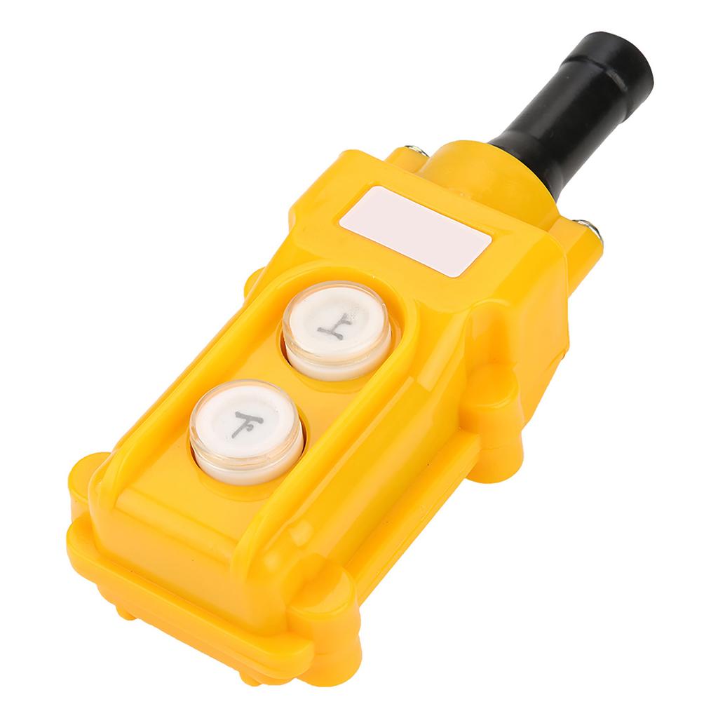 Crane Chain Push Button   Lifting Pendant Against Warehouse for Industrial Warehouse