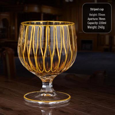 Shangqi Light Luxury Gold-Trimmed Glass Wine Cup