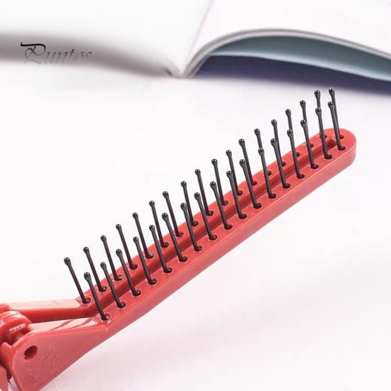 2Pcs Double-Head Travel Folding Comb Portable Anti-Static Hair Comb for Men Women Scalp Massage Hair Brush Salon Hairdressing Tool for Home Travel Use