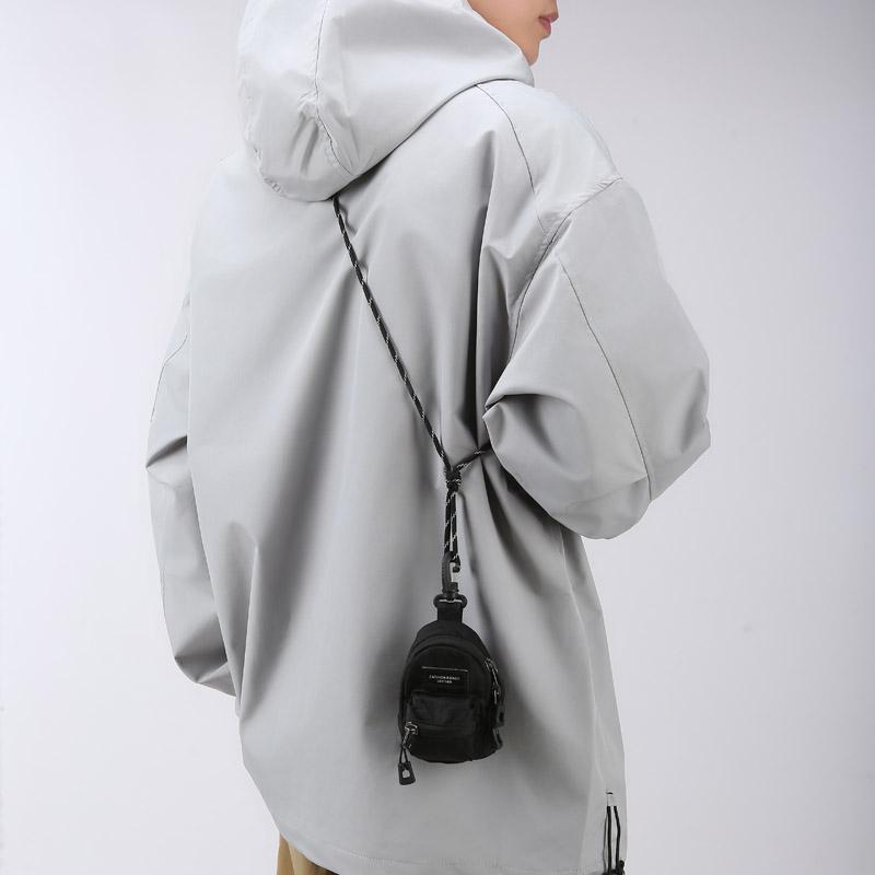 Mini Wallet, Unisex Couple's Crossbody Bag, Portable Phe Earphes Keychain, Casual Hip-Hop Multi-Purpose New Style