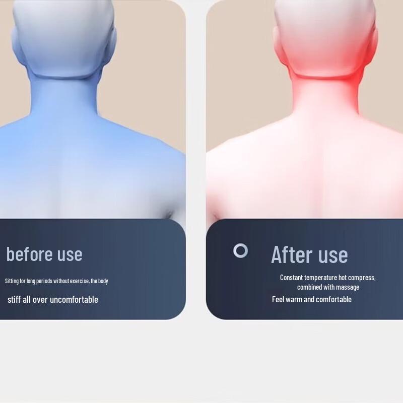 Aux Portable Neck and Body Massager with Heat and Kneading CN Plug (adapter Included)