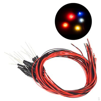 20 Pack of 30cm 12V Pre Led Model Mini Dollhouse Garden Street Accessory