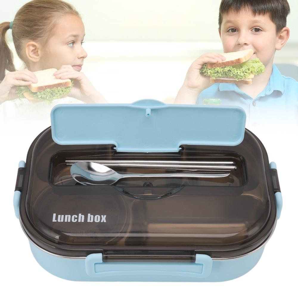 5 Compartment Lunch Storage Container 2000ml Thermal Lunch Box Compartment Lunch Box  For Office синий