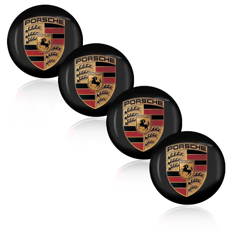 4 ks 56mm Samolepka Středové Krytky Nábojů Kol Auta Příslušenství Pro Porsche Boxster Cayenne Panamera Macan Cayman 911 918 996 917 991