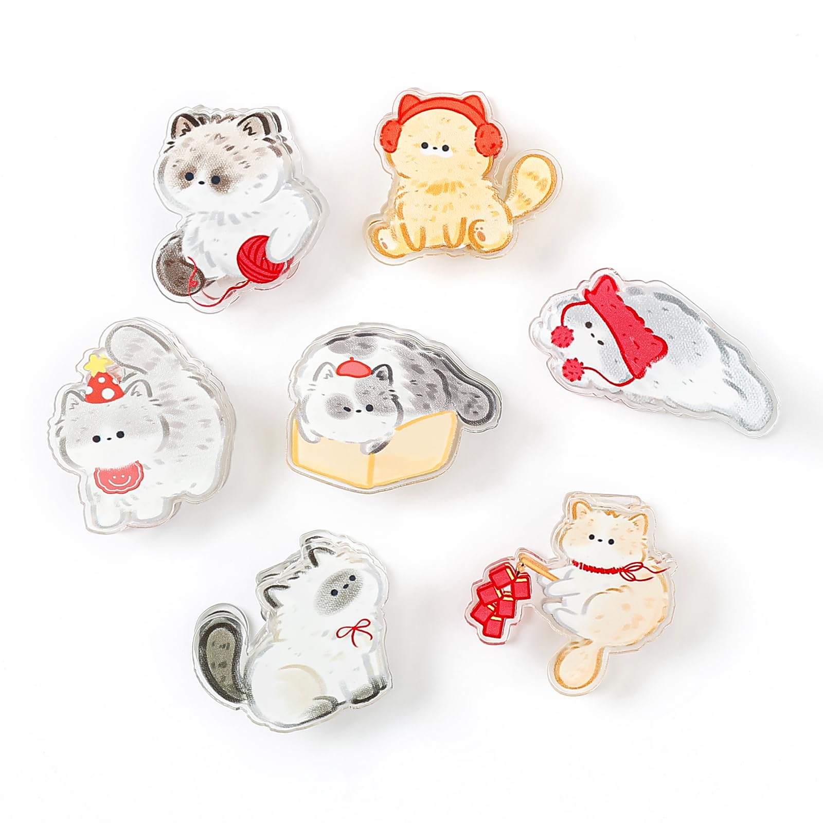 

Newseego Клипсы Милый кошачий узор Уголок Милые канцелярские товары Уголок для бумажной книги Без пробивания Персонаж (7 шт.) Зажимы, Принадлежности, Органайзер, Защита,