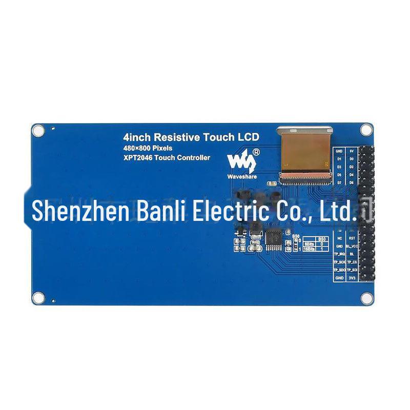 4-inch Color IPS Display, Resistive Touch, 480x800 Resolution, 8080 Parallel Communication