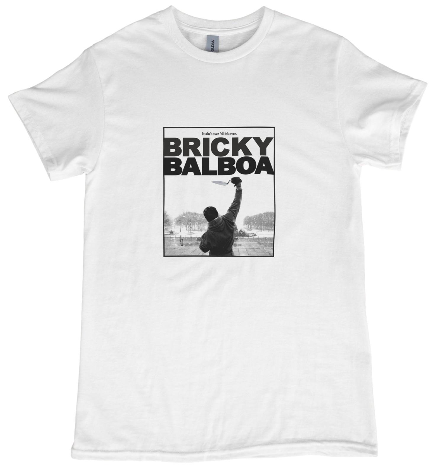 BRICKY BALBOA Tshirt It Aint Over Til Its Over Bricklayer Trades Tee 157 S разноцветный