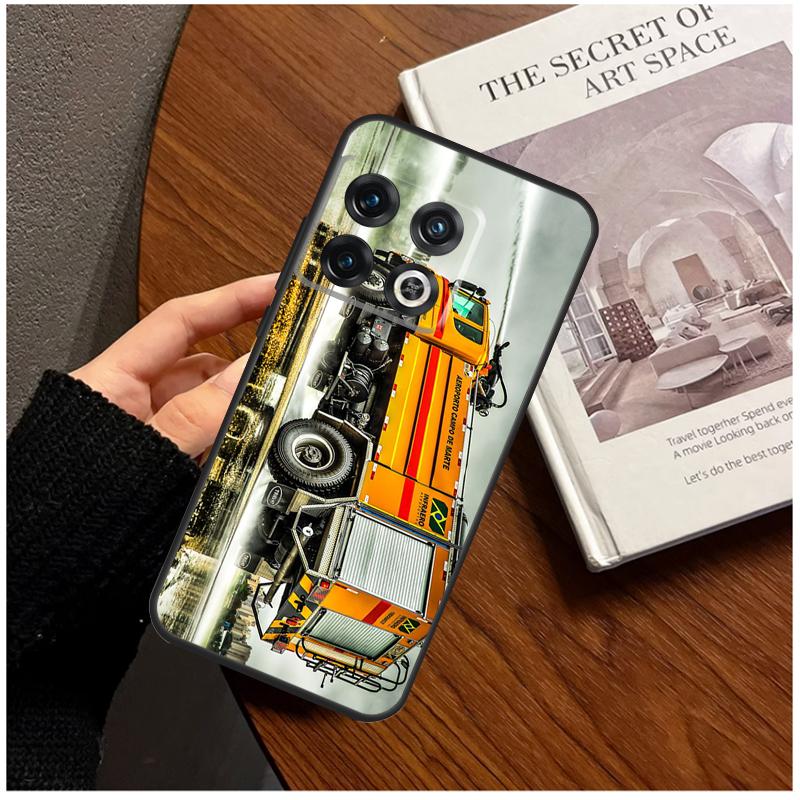 

Fire Truck For OnePlus 15 13 12 11 13T 10T 8T 10R 12R 13R Case For OnePlus Nord 5 CE 3 2 4 Lite N20 N30 OnePlus Nord CE 3