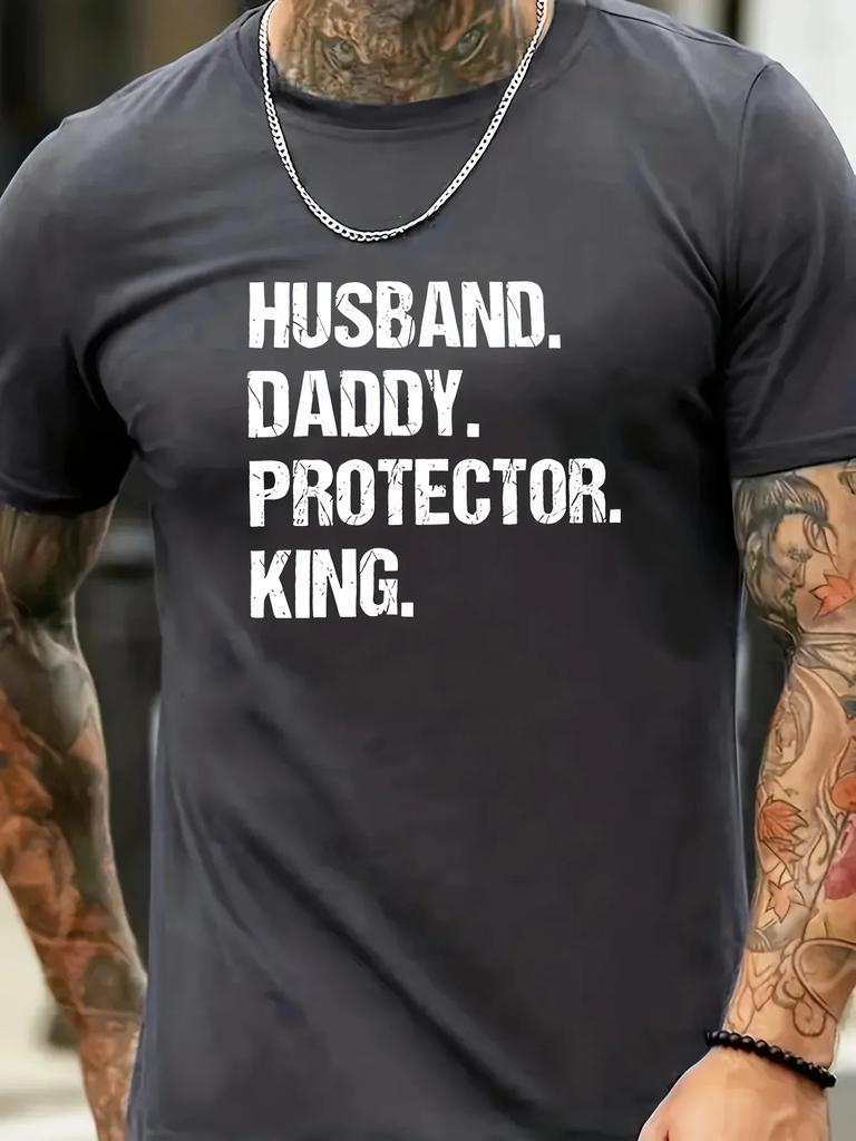 Graphic Print Tee - Soft Slight Stretch Crew Neck Short Sleeve T-Shirt for Men - All-Season Casual Wear for Summer and Beyond