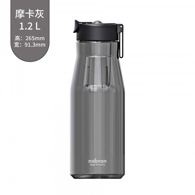 Tritan Sports Water Bottle With Magnetic Lid Ball Infuser 550ml 800ml 1000ml 1200ml Leakproof BPA-Free Gym Travel Hydration