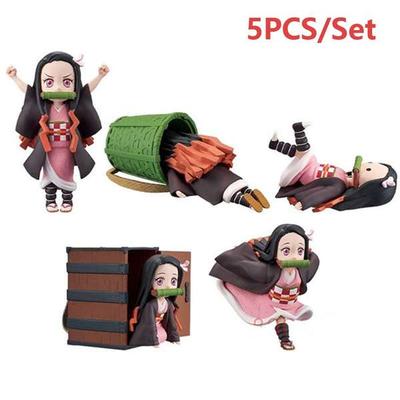 Dekorace na plochu Demon Slayer Kimetsu No Yaiba Figurka GK Kamado Nezuko Figurka Socha Figurka Model Panenka Roztomilá kolekce Hračky