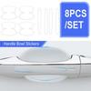 8Pcs/set Car Door Handle Bowl Sticker Protector Film Anti-Scratch Accessories